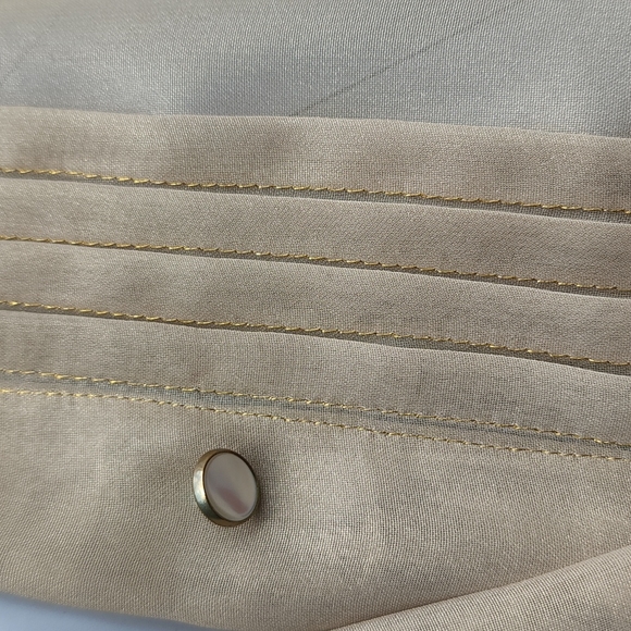 Dolce and Gabbana Gold Pintuck Blouse - Picture 4 of 11